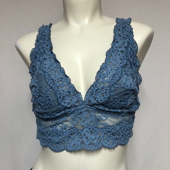 La Senza Blue Lace Bralette Size Large - Picture 1 of 10